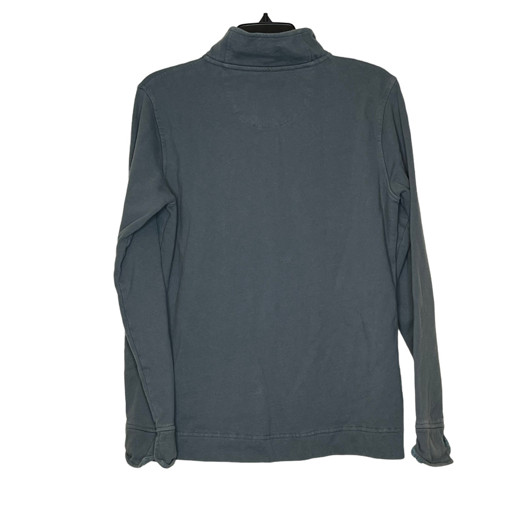 Orvis Womens 1/4 Snap Pullover Sweatshirt Size Medium Turquoise Outdoors LS - Picture 4 of 4